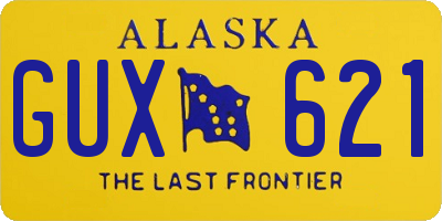 AK license plate GUX621