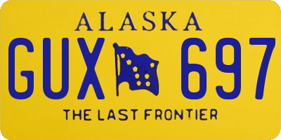 AK license plate GUX697