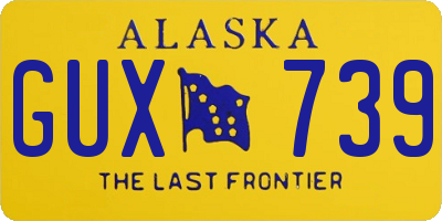 AK license plate GUX739