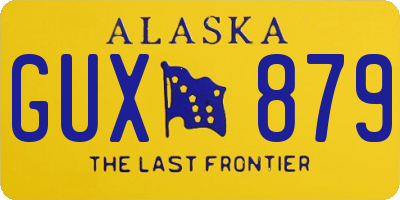 AK license plate GUX879