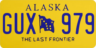 AK license plate GUX979