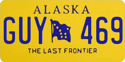 AK license plate GUY469