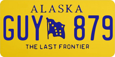 AK license plate GUY879