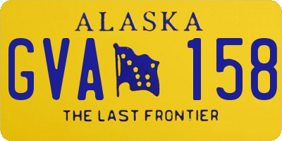 AK license plate GVA158