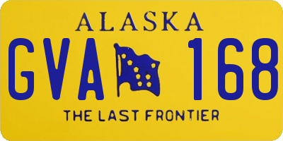 AK license plate GVA168