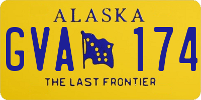 AK license plate GVA174