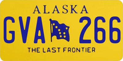 AK license plate GVA266