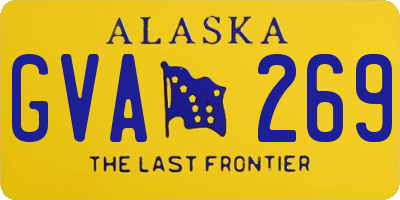 AK license plate GVA269