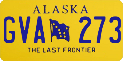 AK license plate GVA273