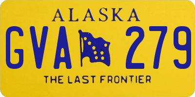 AK license plate GVA279