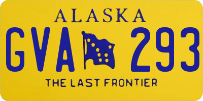 AK license plate GVA293