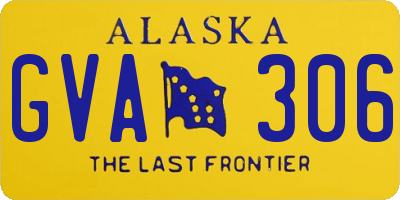 AK license plate GVA306