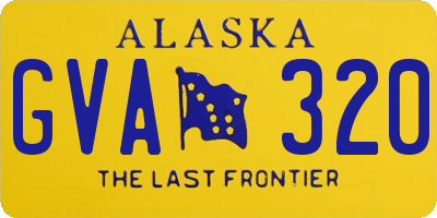 AK license plate GVA320