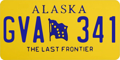 AK license plate GVA341