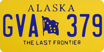 AK license plate GVA379