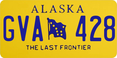 AK license plate GVA428