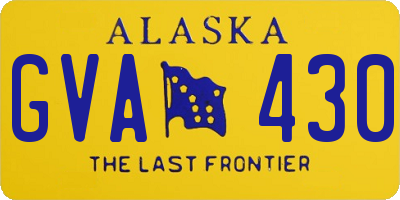 AK license plate GVA430