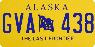 AK license plate GVA438