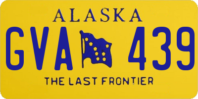 AK license plate GVA439