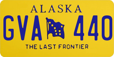 AK license plate GVA440