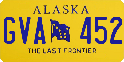 AK license plate GVA452