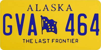 AK license plate GVA464