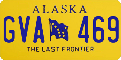 AK license plate GVA469