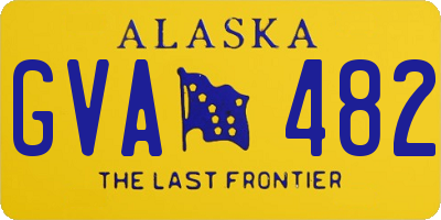 AK license plate GVA482