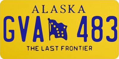 AK license plate GVA483