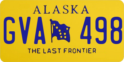 AK license plate GVA498