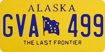 AK license plate GVA499