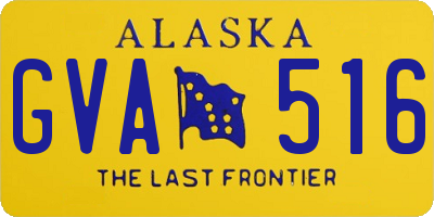 AK license plate GVA516
