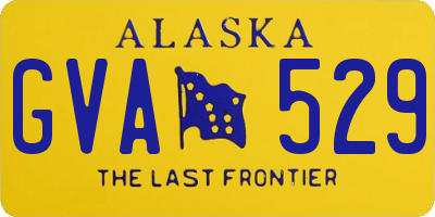 AK license plate GVA529