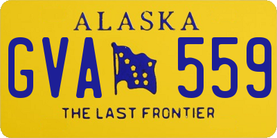 AK license plate GVA559