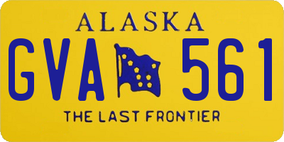 AK license plate GVA561