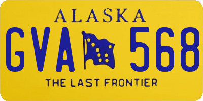 AK license plate GVA568