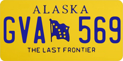 AK license plate GVA569