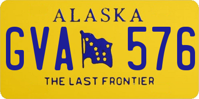 AK license plate GVA576