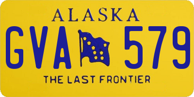 AK license plate GVA579