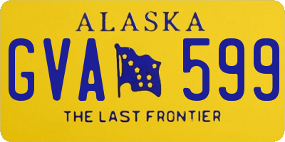 AK license plate GVA599