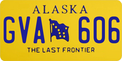 AK license plate GVA606