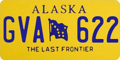 AK license plate GVA622