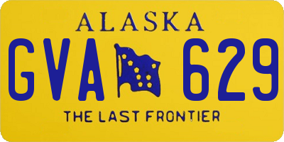 AK license plate GVA629