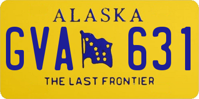 AK license plate GVA631