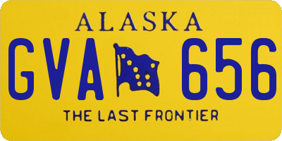 AK license plate GVA656