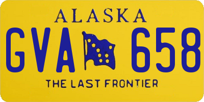 AK license plate GVA658