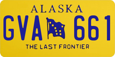 AK license plate GVA661