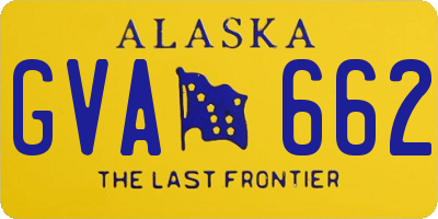 AK license plate GVA662
