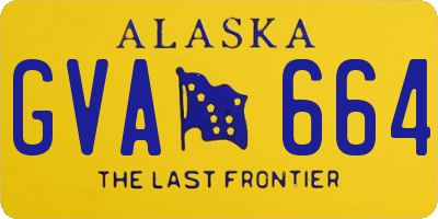 AK license plate GVA664