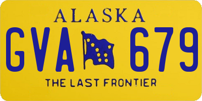 AK license plate GVA679